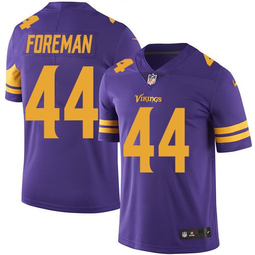 Men Minnesota Vikings 44 Chuck Foreman Nike Purple Color Rush Limited NFL Jersey